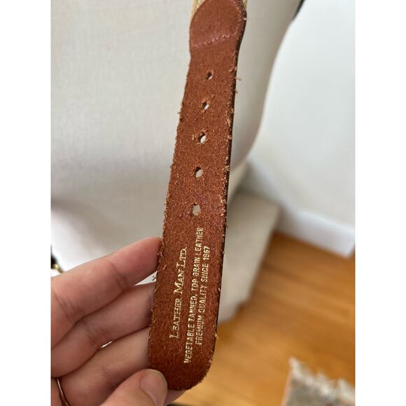 Leather Man Ltd Sailing Naval Flag Fabric & Leather Belt (32) - Picture 4 of 6